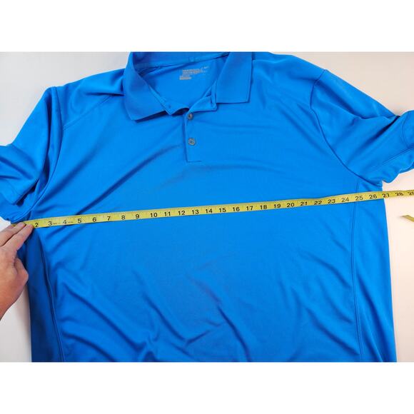 Nike golf tour performance size 2XL blue short sleeve polo Mens XXL casual - Picture 6 of 6